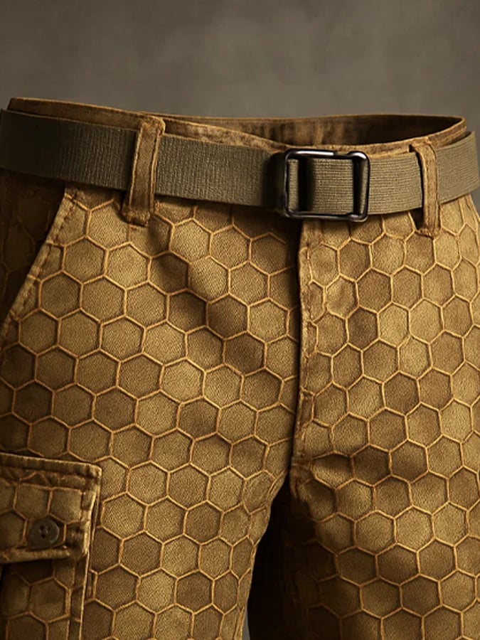 Men's Retro Outdoor Ripstop Multi-Purpose Cargo Shorts