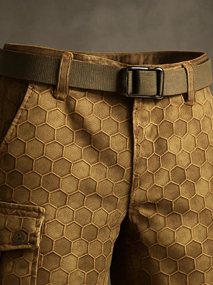 Men's Retro Outdoor Ripstop Multi-Purpose Cargo Shorts