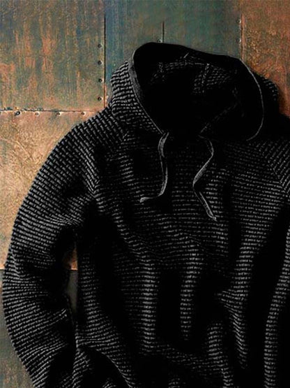 Men's Hooded Waffle Sweatshirt
