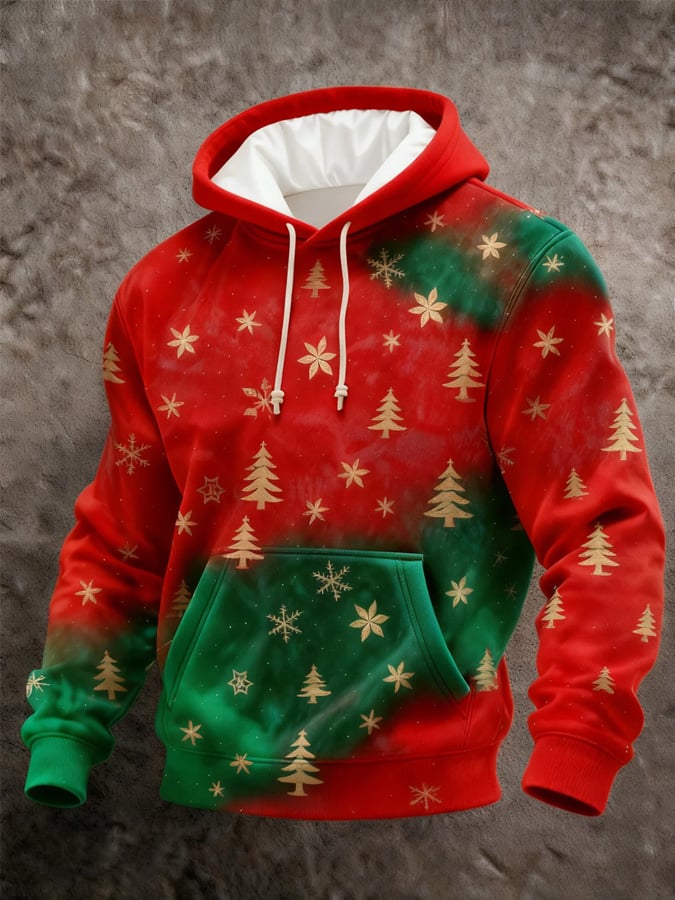 Men's Christmas Print Hoodie