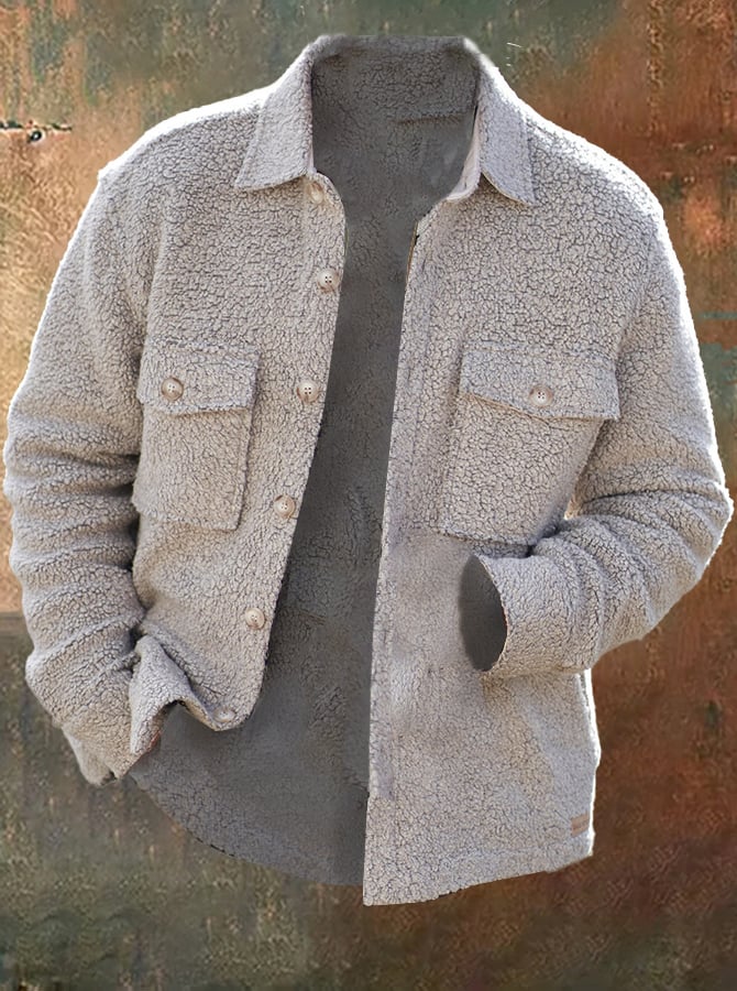 Men's Vintage Outdoor Plush Jacket
