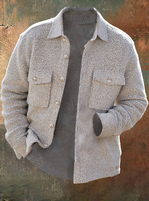 Men's Vintage Outdoor Plush Jacket
