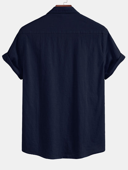 Linen Pocket Button Up Shirt