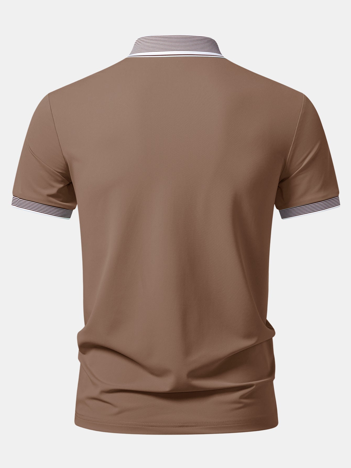 Contrast Stripe Trim Polo