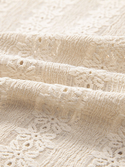 Floral Jacquard Textured Cuban Shirt