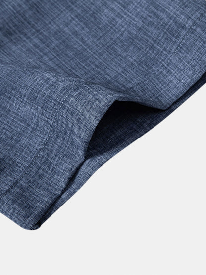 Textured Button Up Shirt With Two Pockets