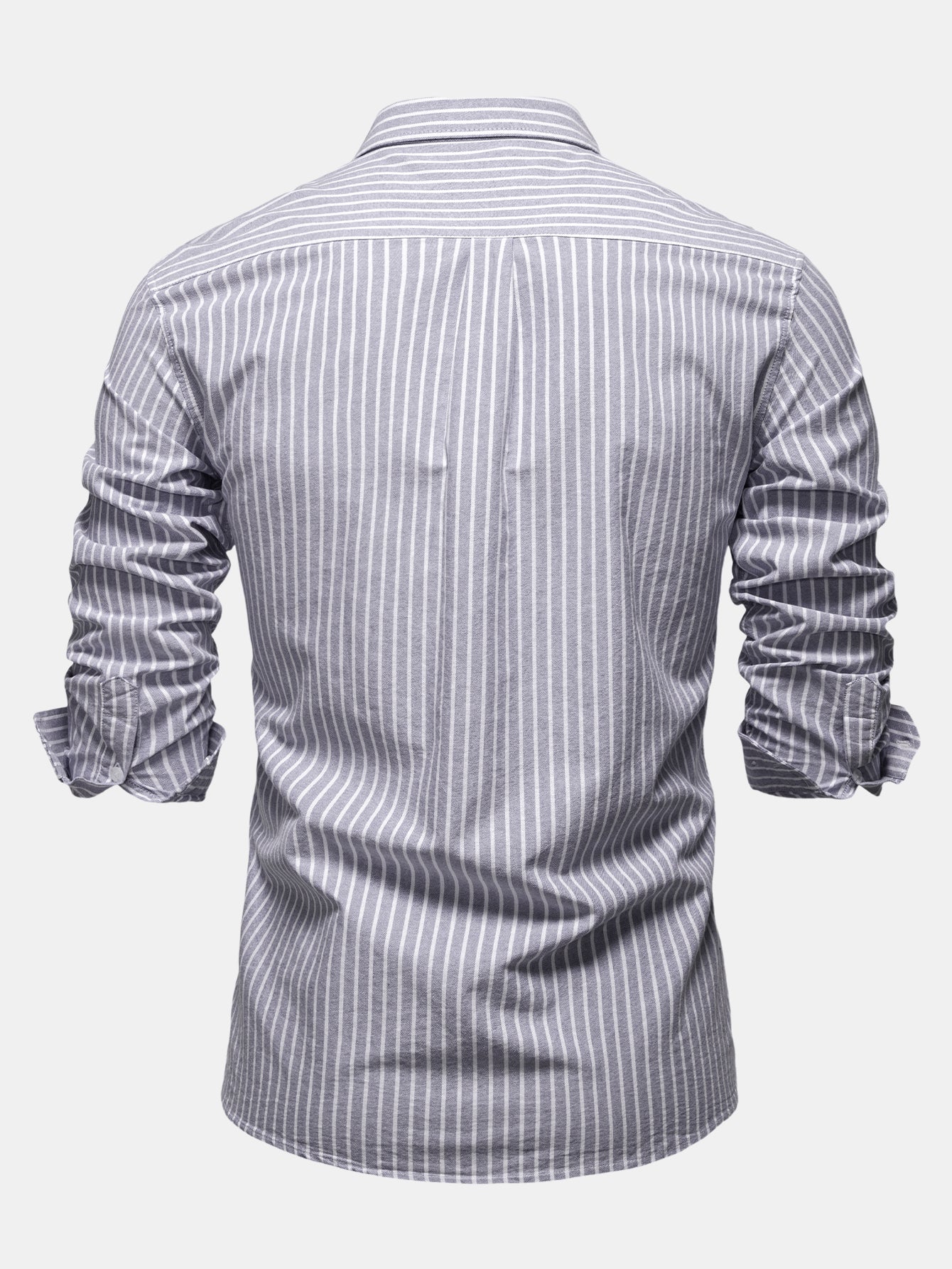 Cowboy Embroidery Cotton Stripe Shirt