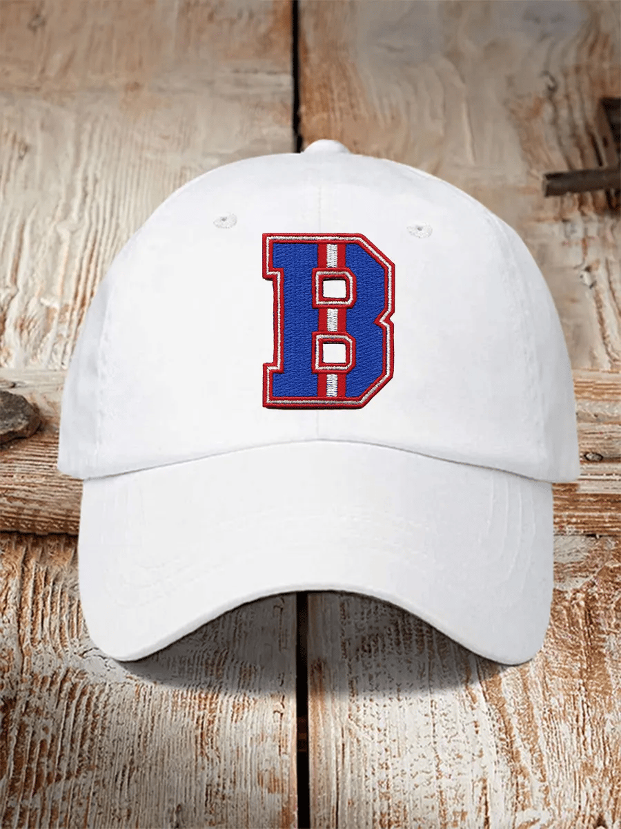 Retro Football Print Baseball Cap