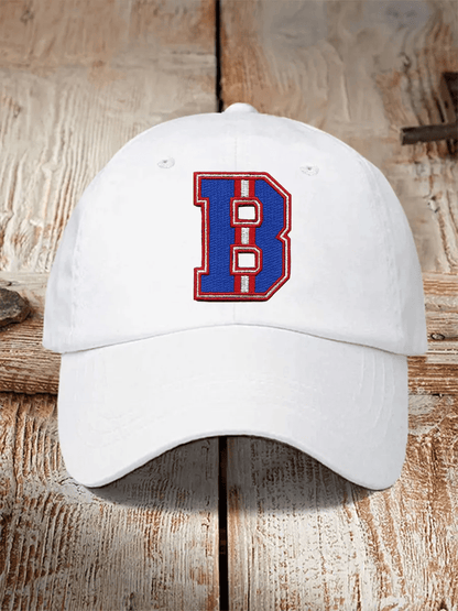 Retro Football Print Baseball Cap