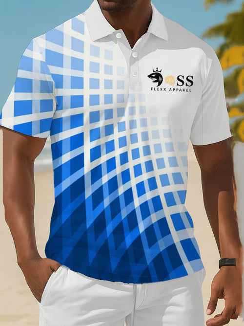 Men's Classic Business Old Money Button Short Sleeve Polo Shirt