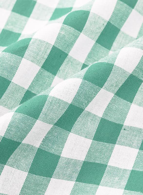 JMIERR Mens Casual Button Down Shirts Short Sleeve 100% Cotton Plaid Shirts for Men