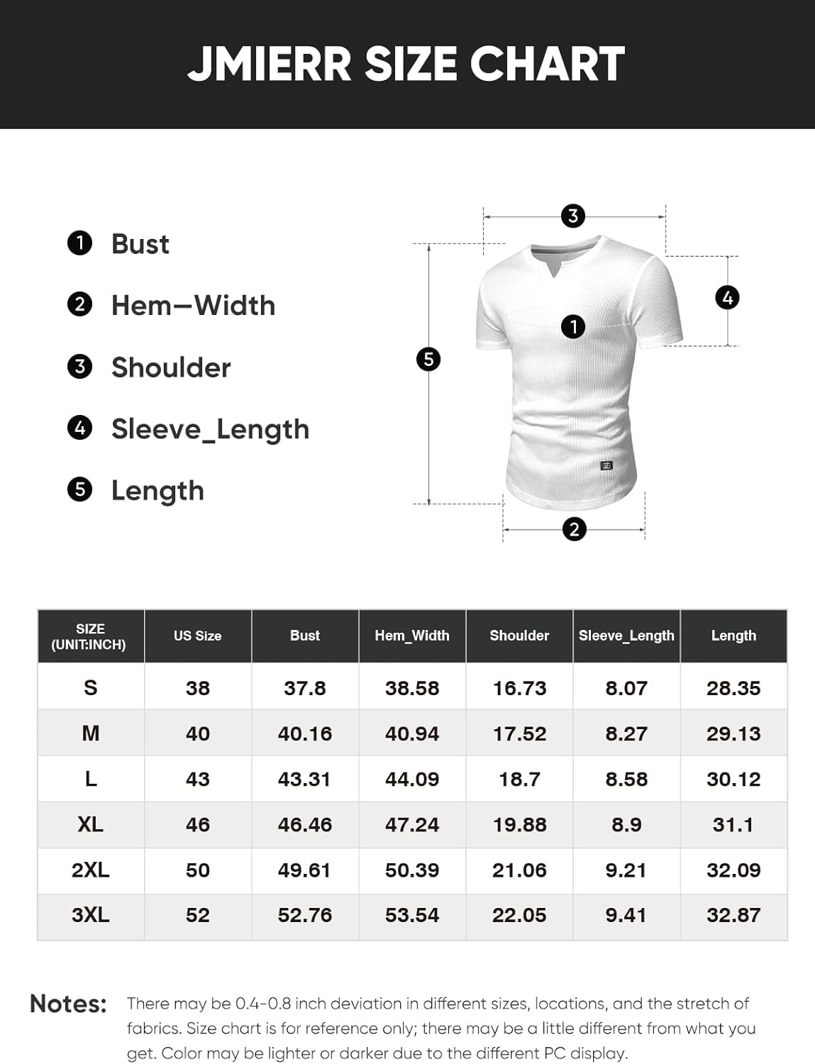 JMIERR Mens Muscle Slim T Shirt V-Neck Longline Henley Shirt Gym Workout Athletic Tee Shirts