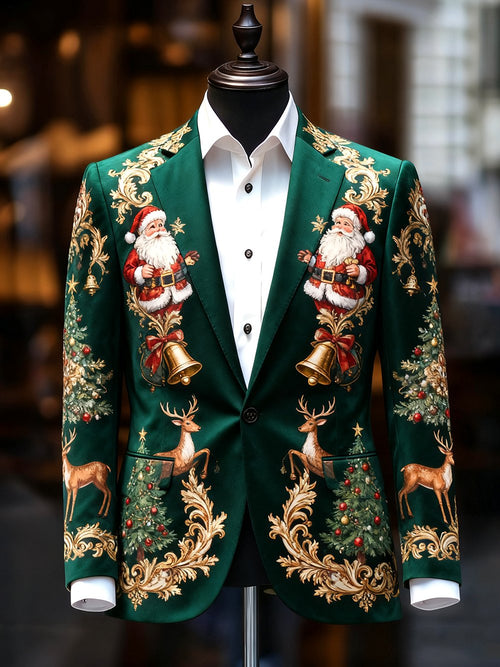 Men's Business Casual Christmas Suit Outerwear