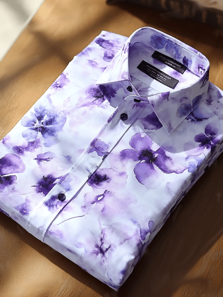 Men's Luxury Vintage Long Sleeve Shirt