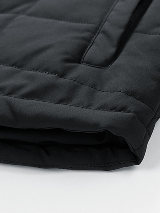 Men's Vintage Pleated Cotton Multi-Pocket Casual Plush Cotton Jacket