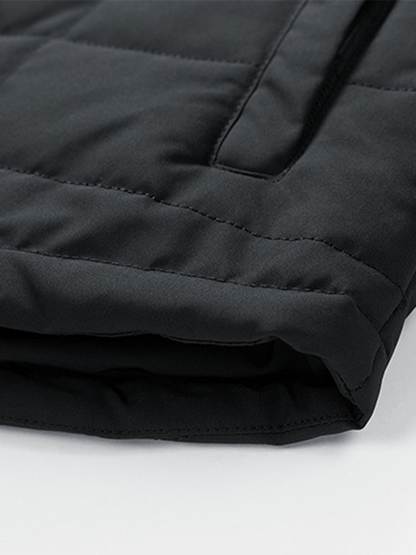 Men's Vintage Pleated Cotton Multi-Pocket Casual Plush Cotton Jacket