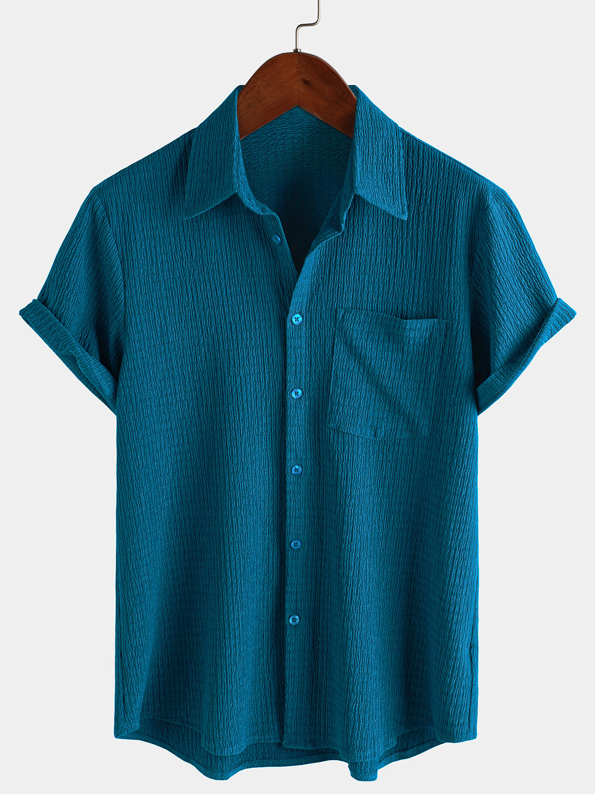 Men's Summer Pocket Casual Short Sleeve Shirt