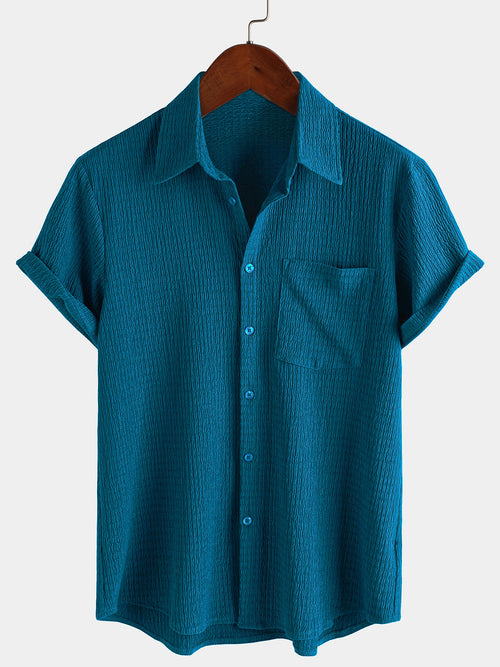 Men's Summer Pocket Casual Short Sleeve Shirt