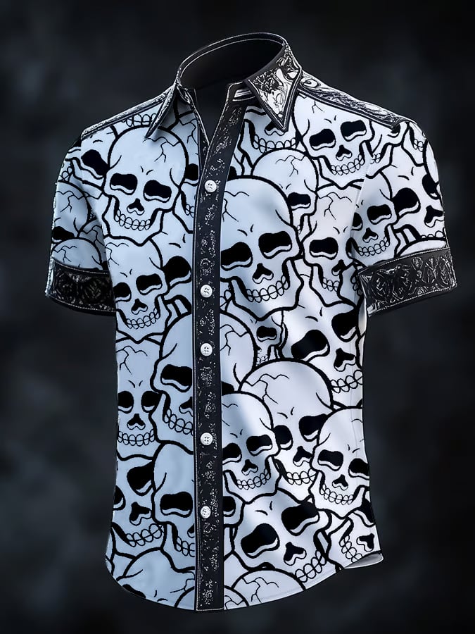 Men's Vintage Skull Dark Shirt