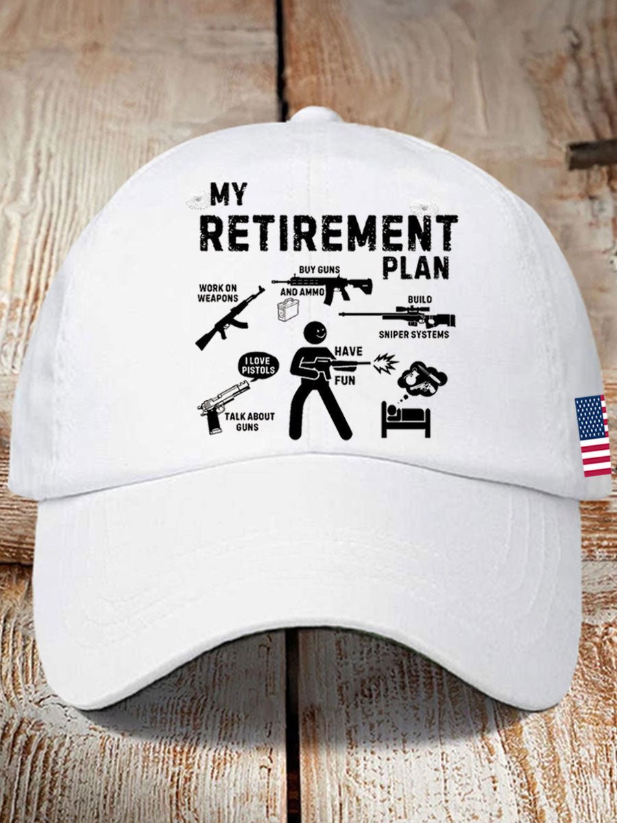 Unisex Funny Veteran Retirement Print Baseball Cap