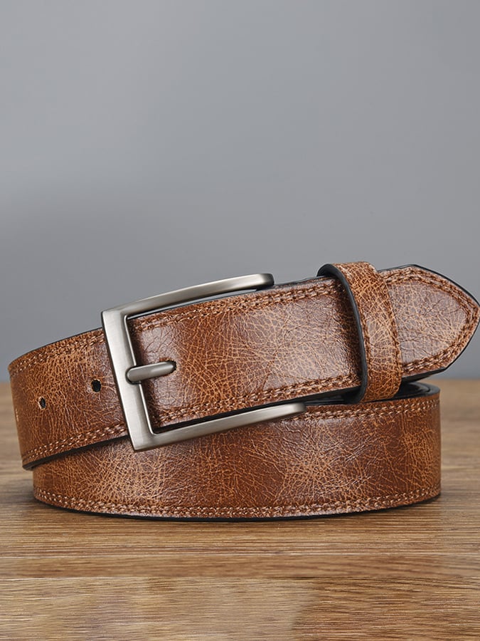 Men's Vintage Outdoor Distressed Leather Belt