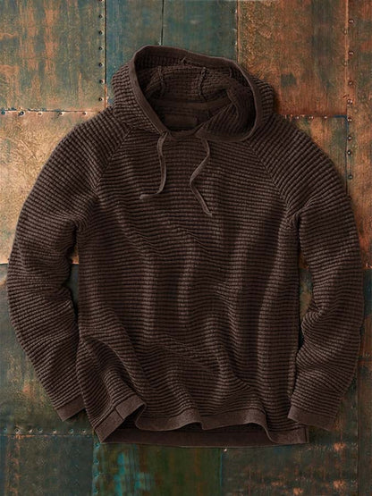 Men's Hooded Waffle Sweatshirt