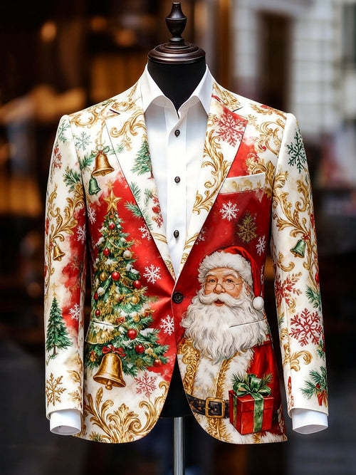 Men's Vintage Casual Christmas Party Blazer
