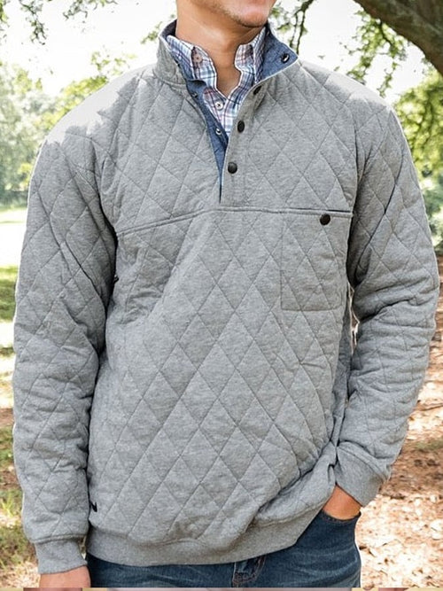 Men's Vintage Pleated Cotton Casual Pullover Cotton Coat