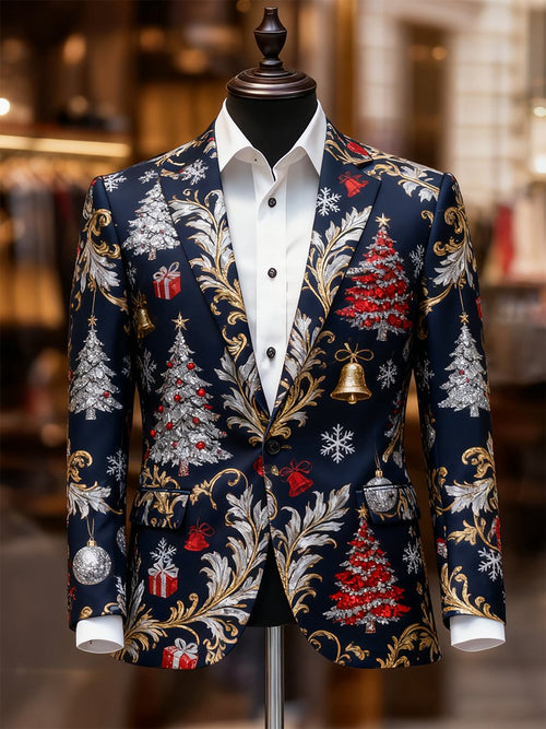 Men's Business Casual Christmas Suit Outerwear