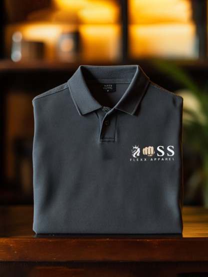 Men's Classic Business Logo Short Sleeve Polo Shirt