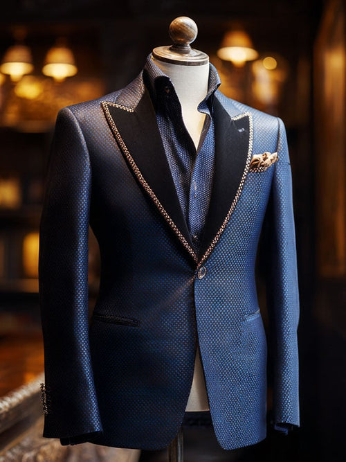 Men'S Casual Classic Business Long-Sleeved Suit