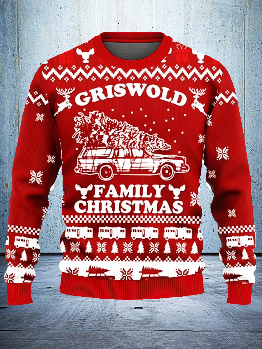 Retro Christmas Farm Ugly Sweatshirt