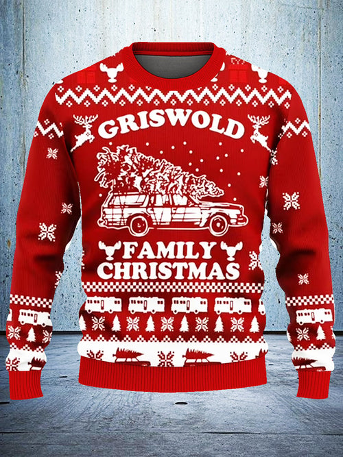 Retro Christmas Farm Ugly Sweatshirt