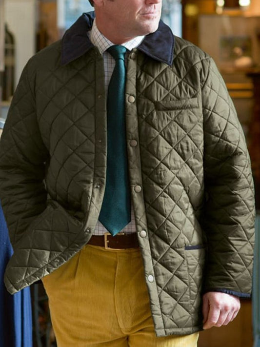 Men's Retro Pleated Cotton Casual Coat