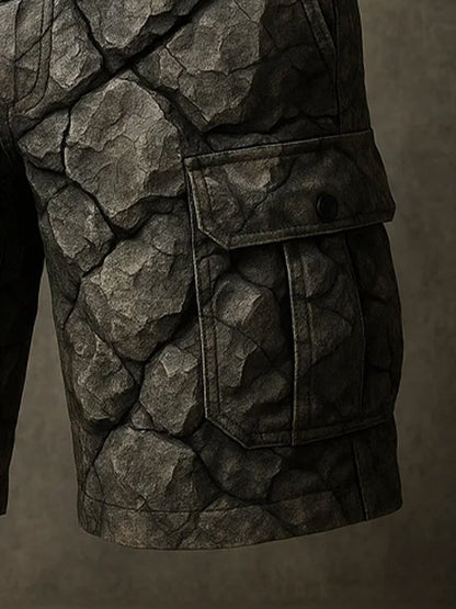 Men's Retro Outdoor Ripstop Multi-Purpose Cargo Shorts