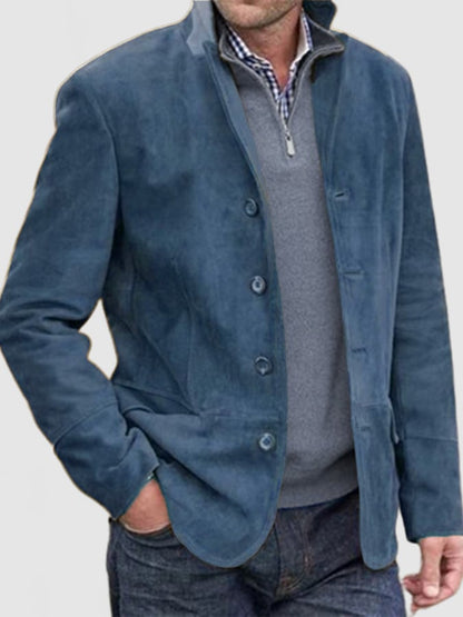 Men's Vintage Single Breasted Pocket Gentleman's Business Suit Jacket