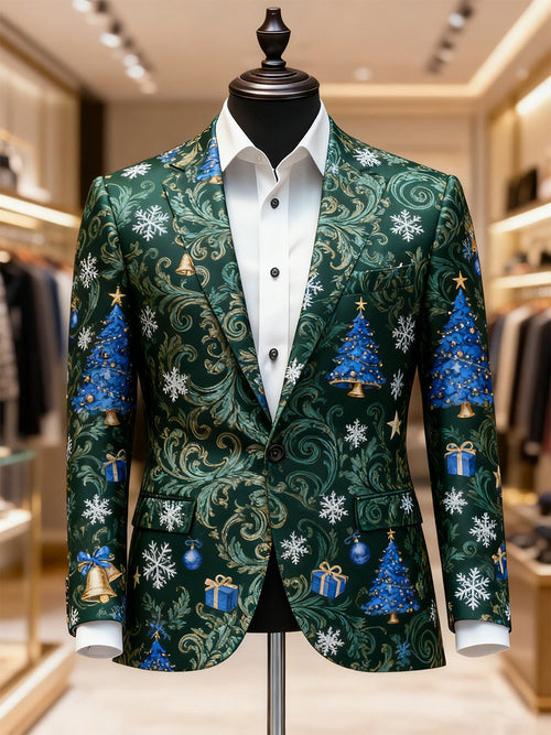 Men's Business Casual Christmas Suit Outerwear