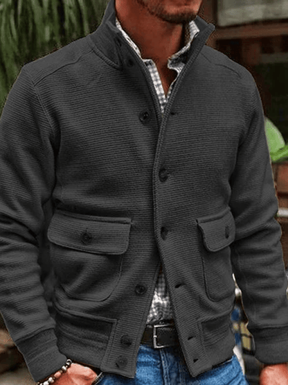 Men's Western Outdoor Vintage Multi-Pocket Jacket