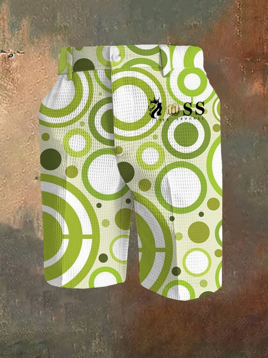 Men's Casual Print Waffle Pants