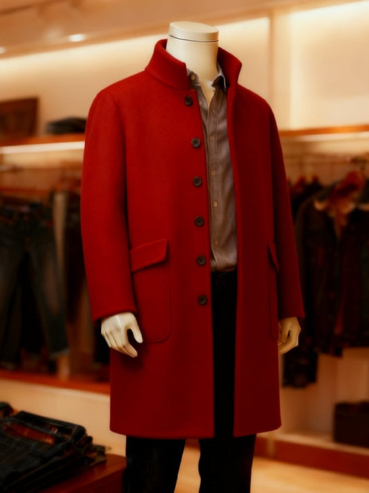 Men's casual stand-up collar coat
