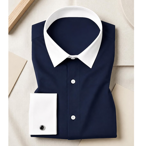 Navy Blue Dress Shirt