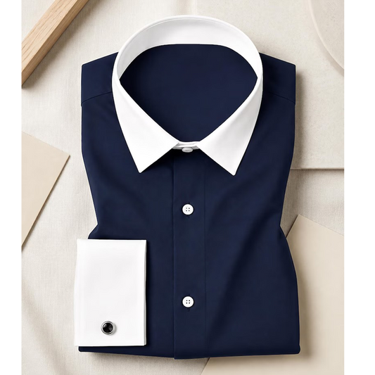 Navy Blue Dress Shirt
