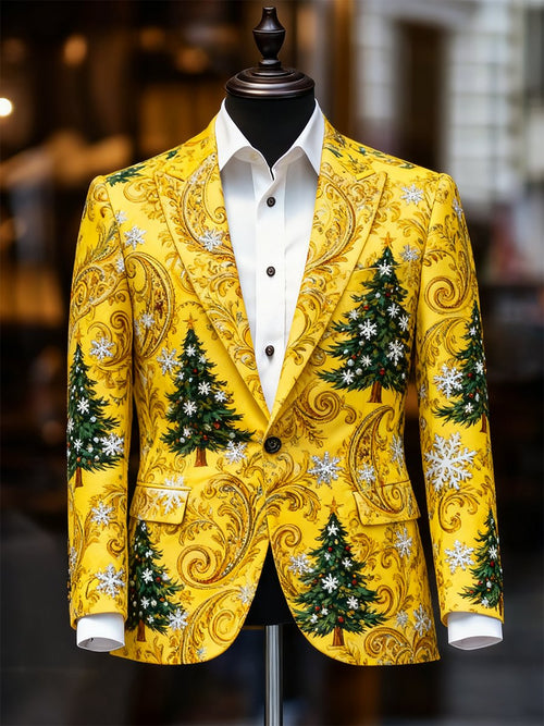 Men's Business Casual Christmas Suit Outerwear