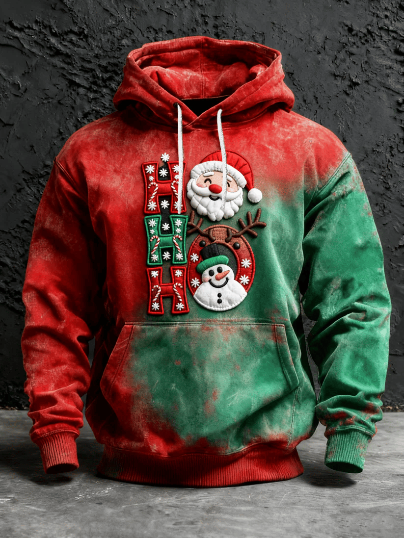 Men's Christmas-Themed Printed Sweatshirt
