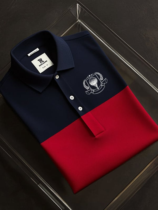 Men's Classic Business Golf Logo Short Sleeve Polo Shirt