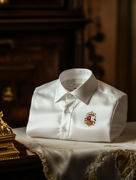 Men's Baroque Short Sleeve Button-Down Shirt