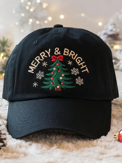 Unisex Vintage Christmas Art Design Print Hat
