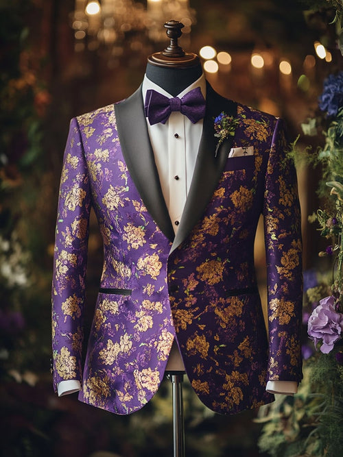 Men's Luxury Business Print Blazers