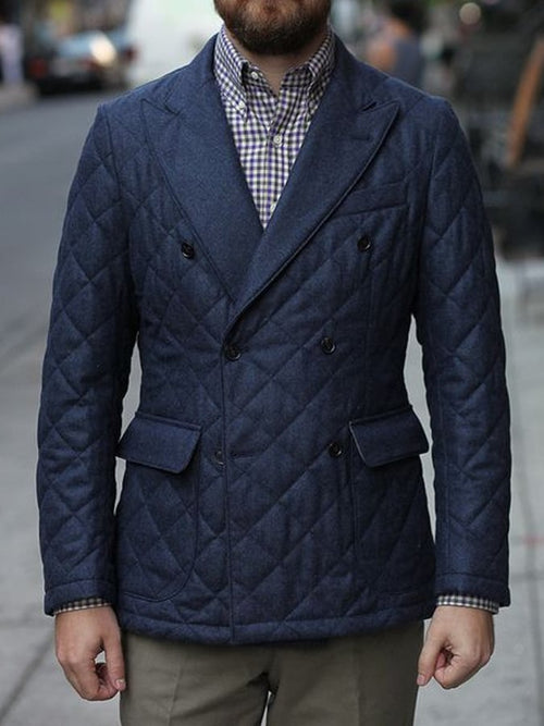 Men's Retro Pleated Cotton Casual Coat