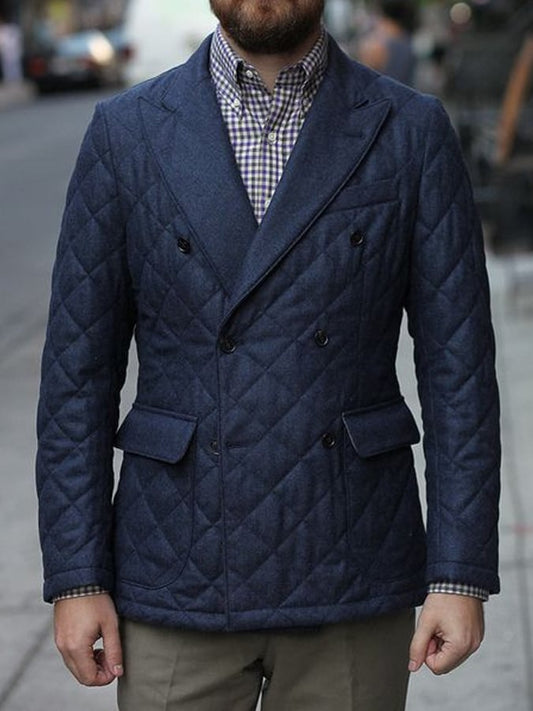 Men's Retro Pleated Cotton Casual Coat